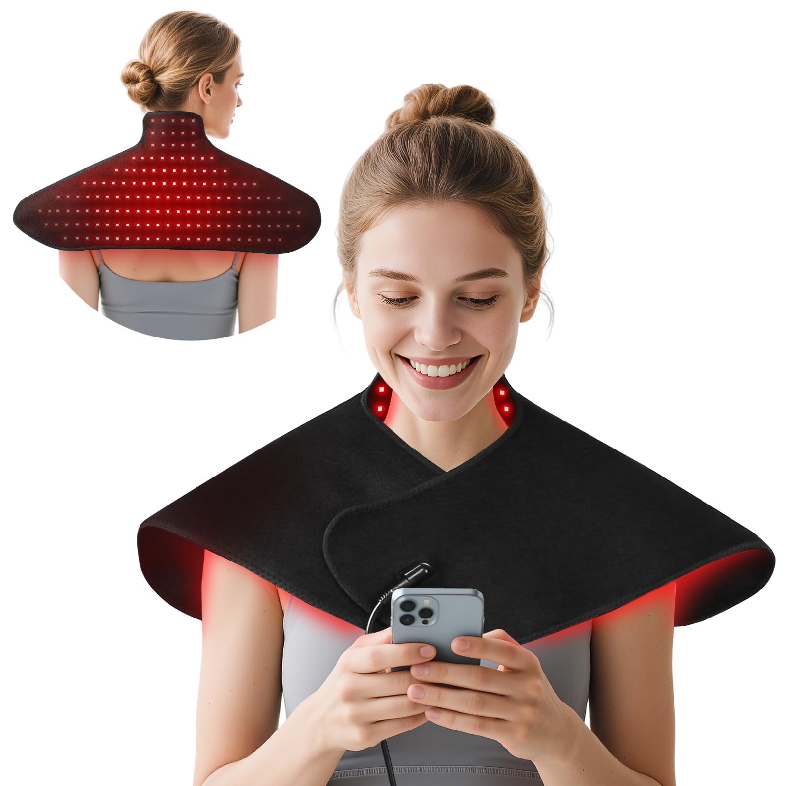 ZAEXAE red-light therapy mat offers broad body coverage for at-home relaxation