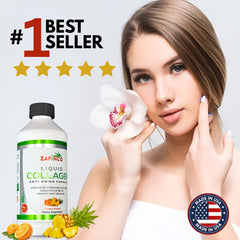 Active adult using ZAFiNCO Pine'O'Range liquid collagen for daily wellness.