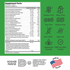 Zahler base de frutas y vegetales enteros, nutrición completa.
