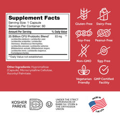 Zahler BioDophilus25 fructooligosaccharides visual signals prebiotic nourishment