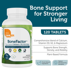 Zahler BoneFactor calcium tablets highlighted for bone support