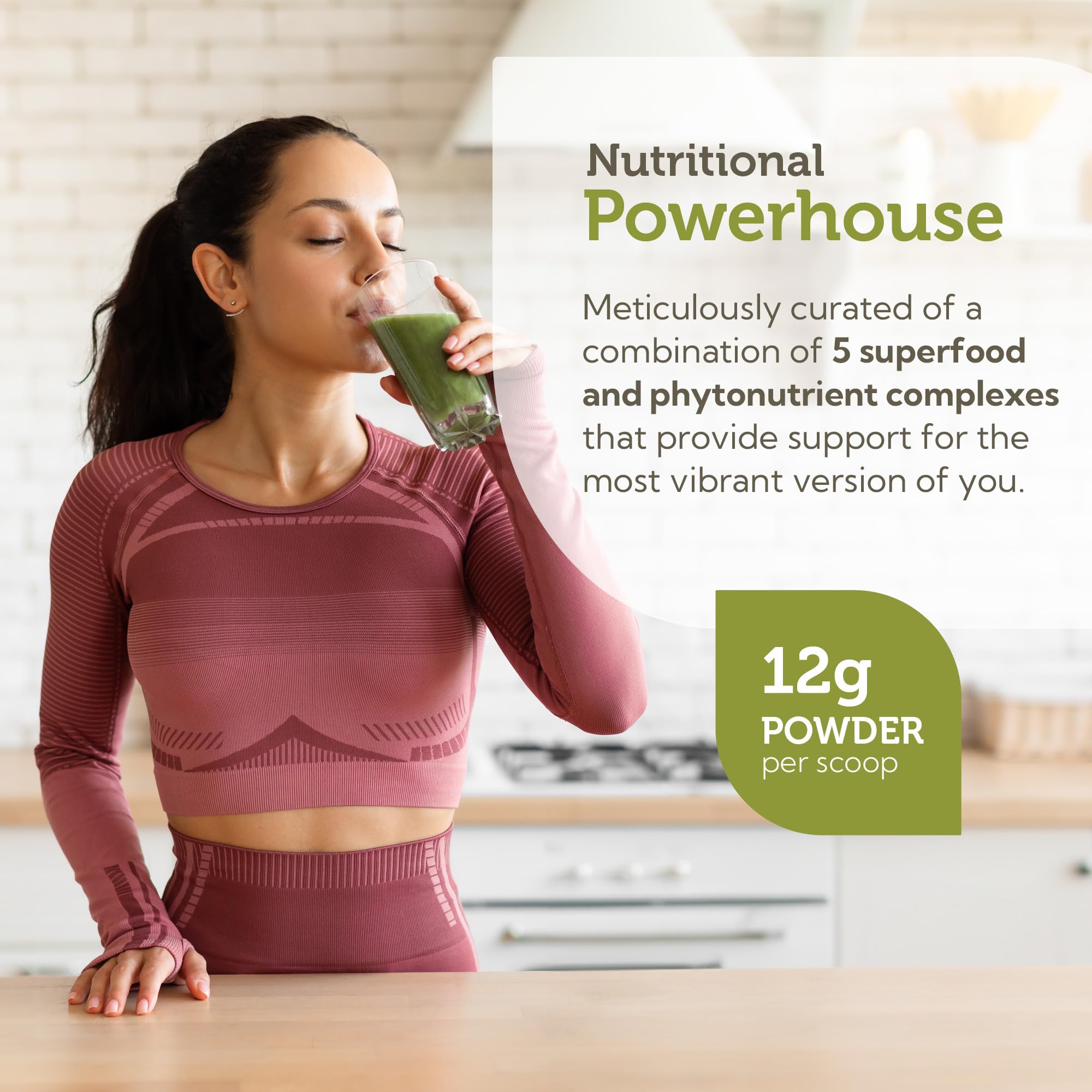 Zahler Core Greens glass with citrus water shows refreshing flavor