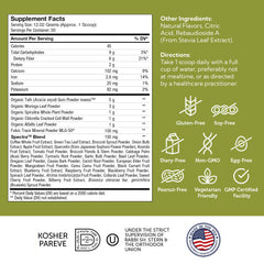 Zahler Core Greens label close-up emphasizes kosher non-GMO quality
