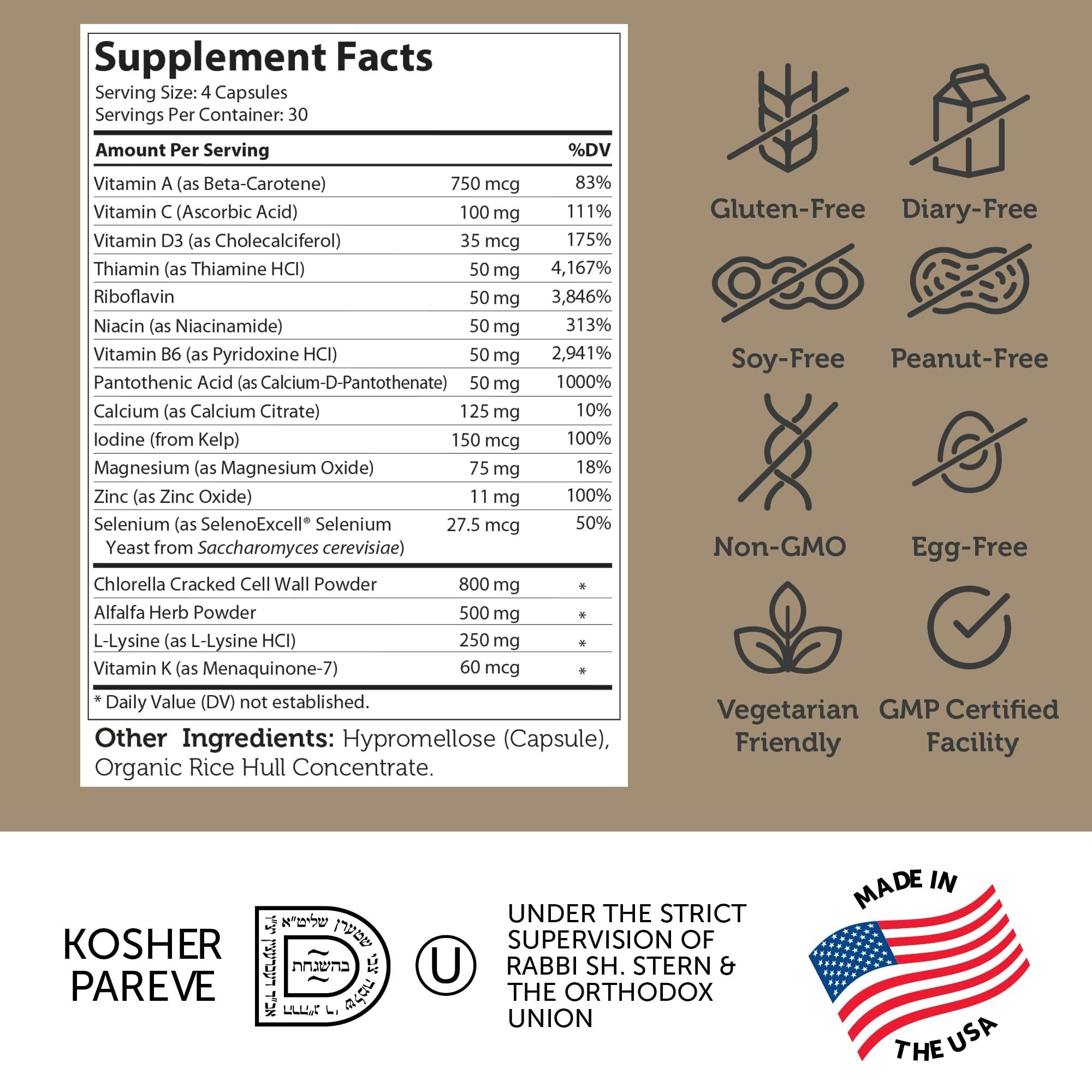 Zahler Height Factor capsules-closeup highlighting easy-to-swallow daily capsules