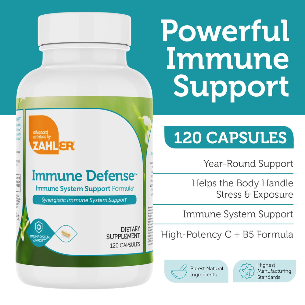 Zahler Immune Defense box packaging showcasing premium quality.