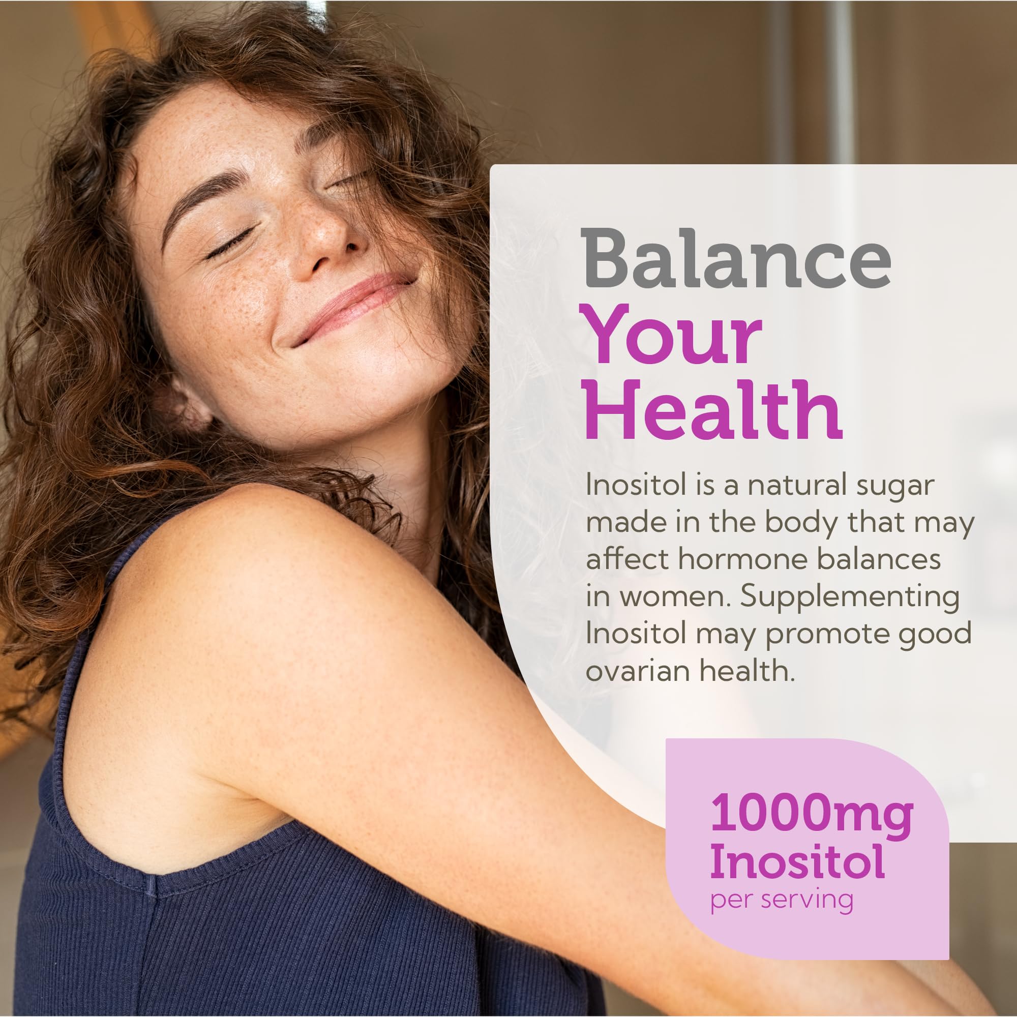 Dispensing Zahler Inositol capsules seen for easy daily dosing.