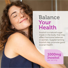 Dispensing Zahler Inositol capsules seen for easy daily dosing.