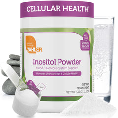 Zahler Inositol & Glycine powder tub promoting mood and nervous system balance.