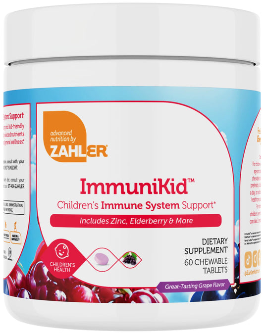 Zahler Kids Immune Support elderberry close-up highlighting European elderberry benefits