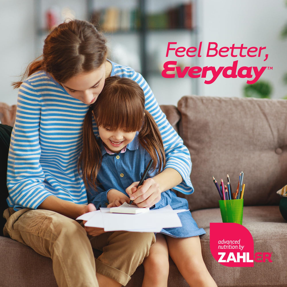 Zahler KidsActive bottle with dosing chart and label.