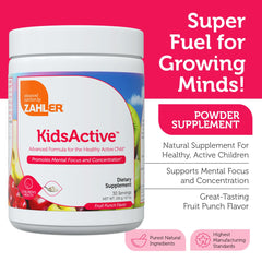 Zahler KidsActive fruit punch flavor mix shown for daily use.