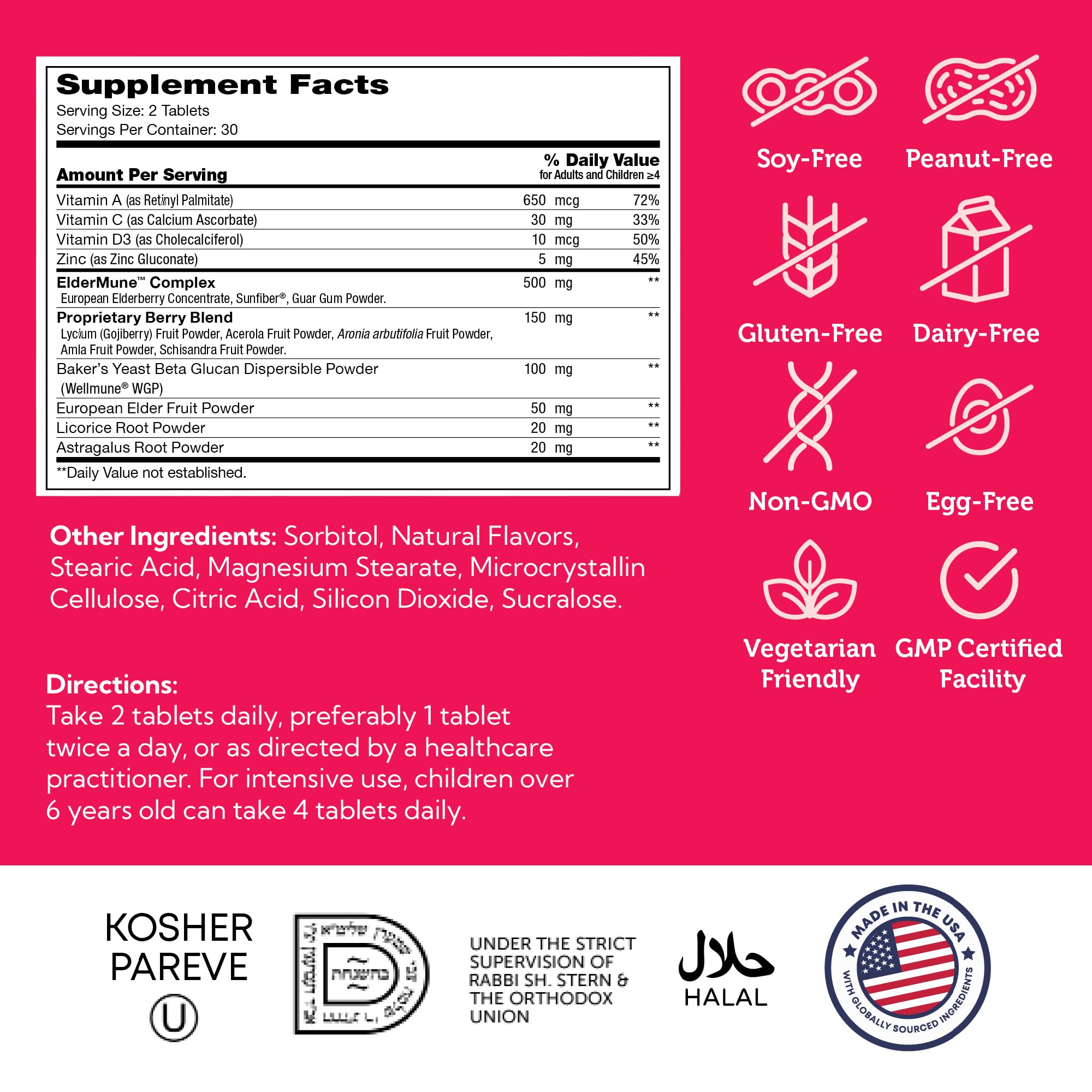 Zahler Kosher-certified badge on packaging indicating dietary options