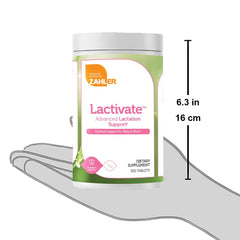 Zahler Lactivate bottle label close-up showcasing quality packaging