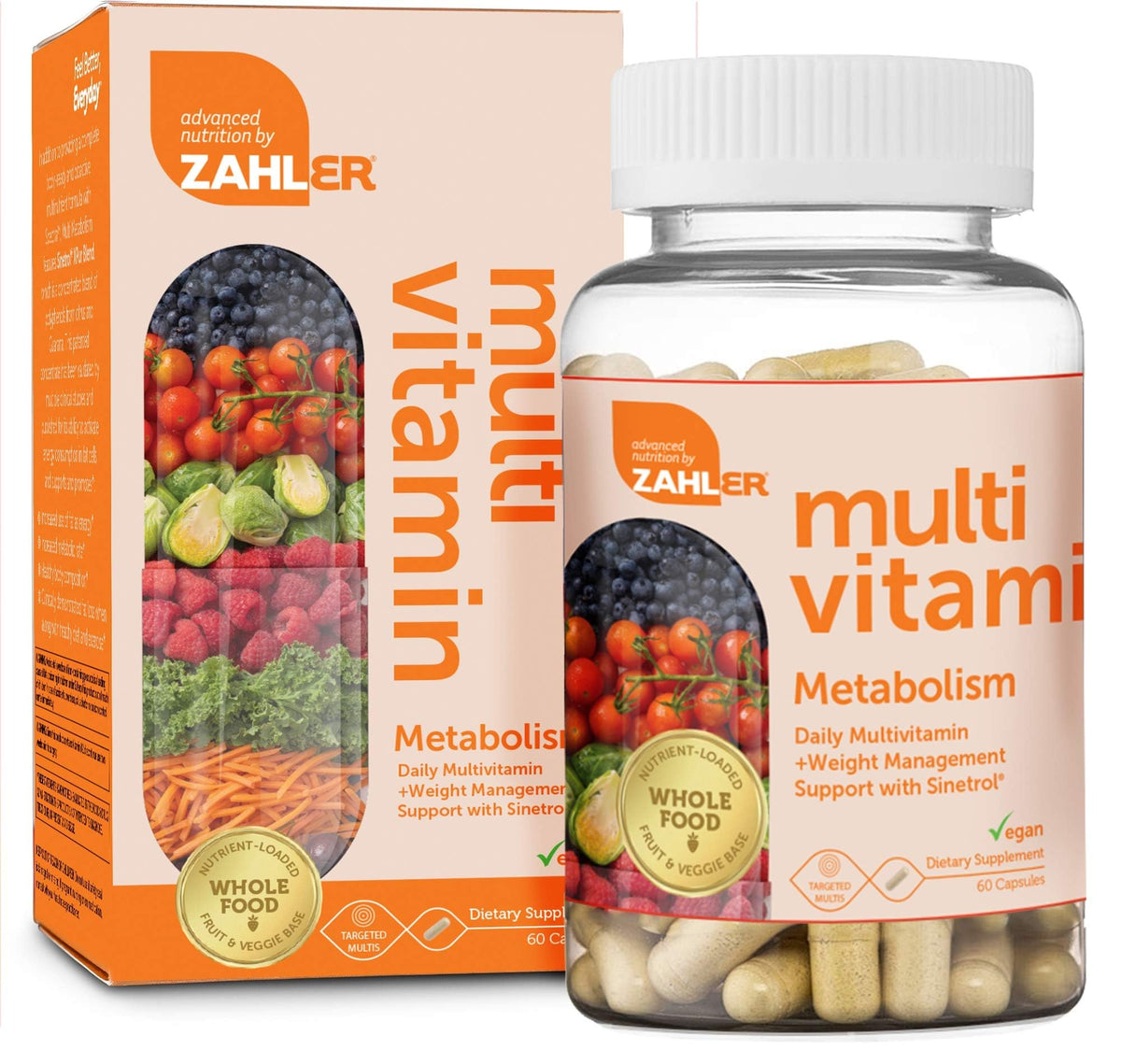 Zahler Multivitamin Metabolism bottle on shelf offering daily vitality support.