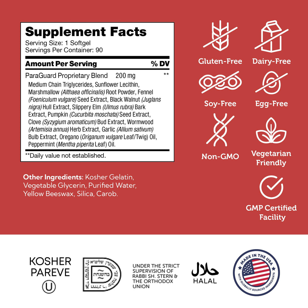 Zahler Paraguard kosher certification label indicating trusted quality.