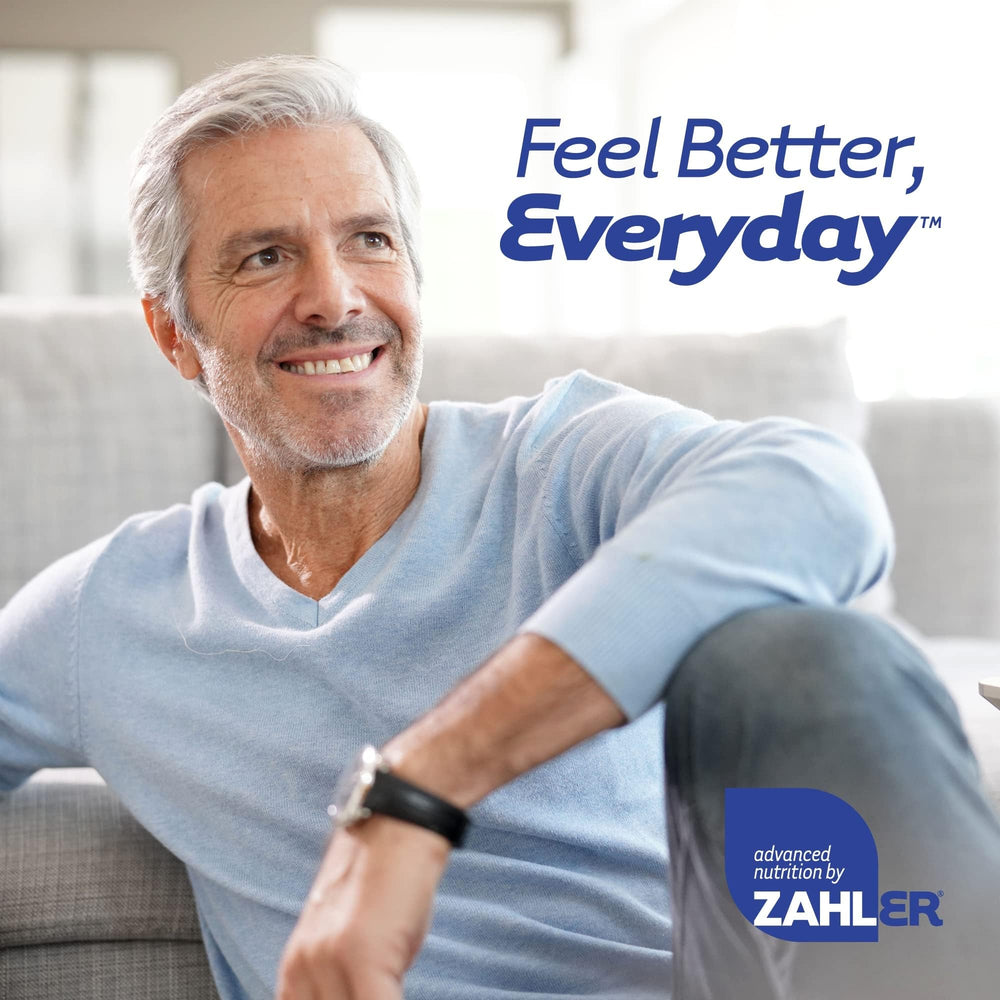 Zahler Prostaid+ premium bottle on kitchen counter for nighttime peace