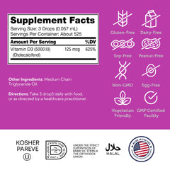 Zahler Vitamin D3 drops on table as part of daily routine