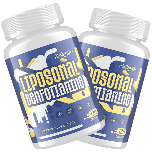 Zaigon Benfotiamina cápsulas en frasco con alta absorción liposomales para B1