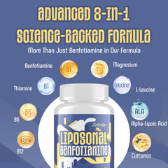 Cápsulas liposomales de Zaigon Benfotiamina listas para tomar