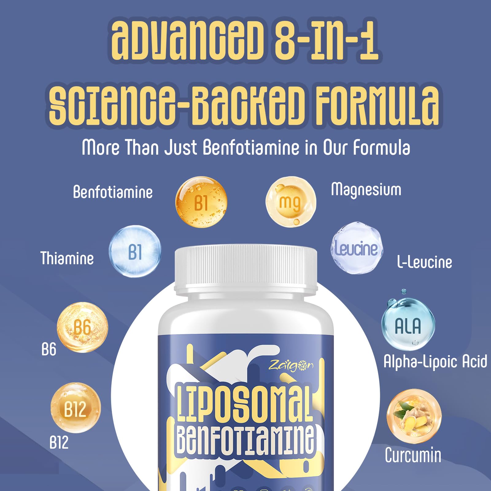 Zaigon bottle-label-closeup focusing on 600 mg per dose and vegan formulation.