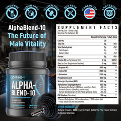 Zaigon HGH ingredient graphic highlights stacking of L-Arginine and Ashwagandha.