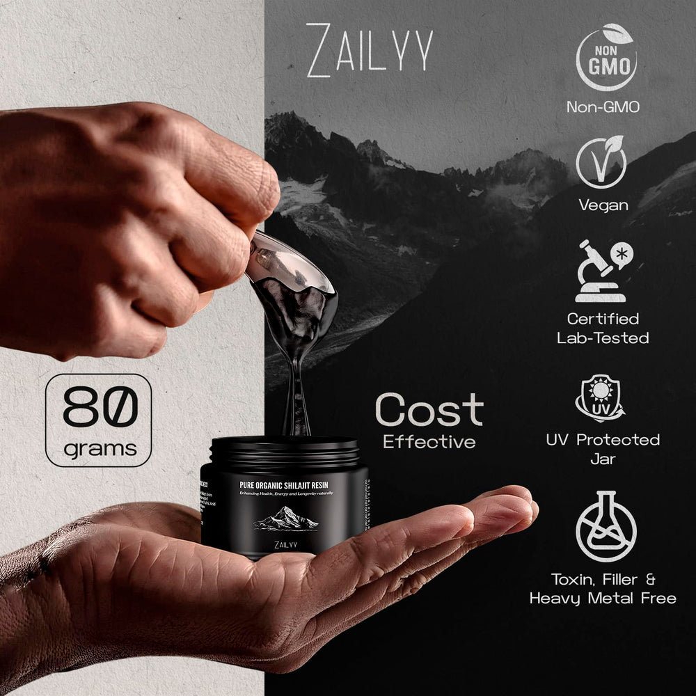 ZAILYY 85+ minerals with trace elements like zinc and magnesium.