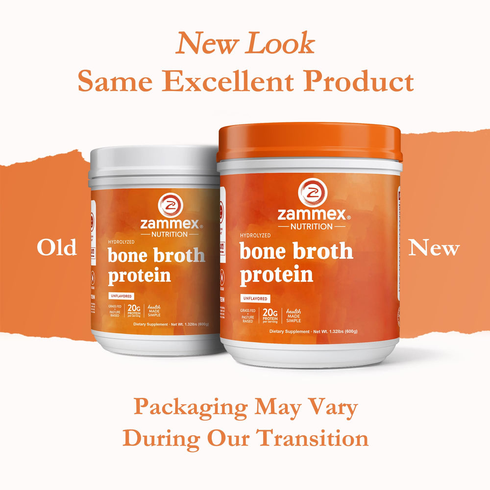 Zammex coffee with bone broth powder demonstrates convenient protein boost.