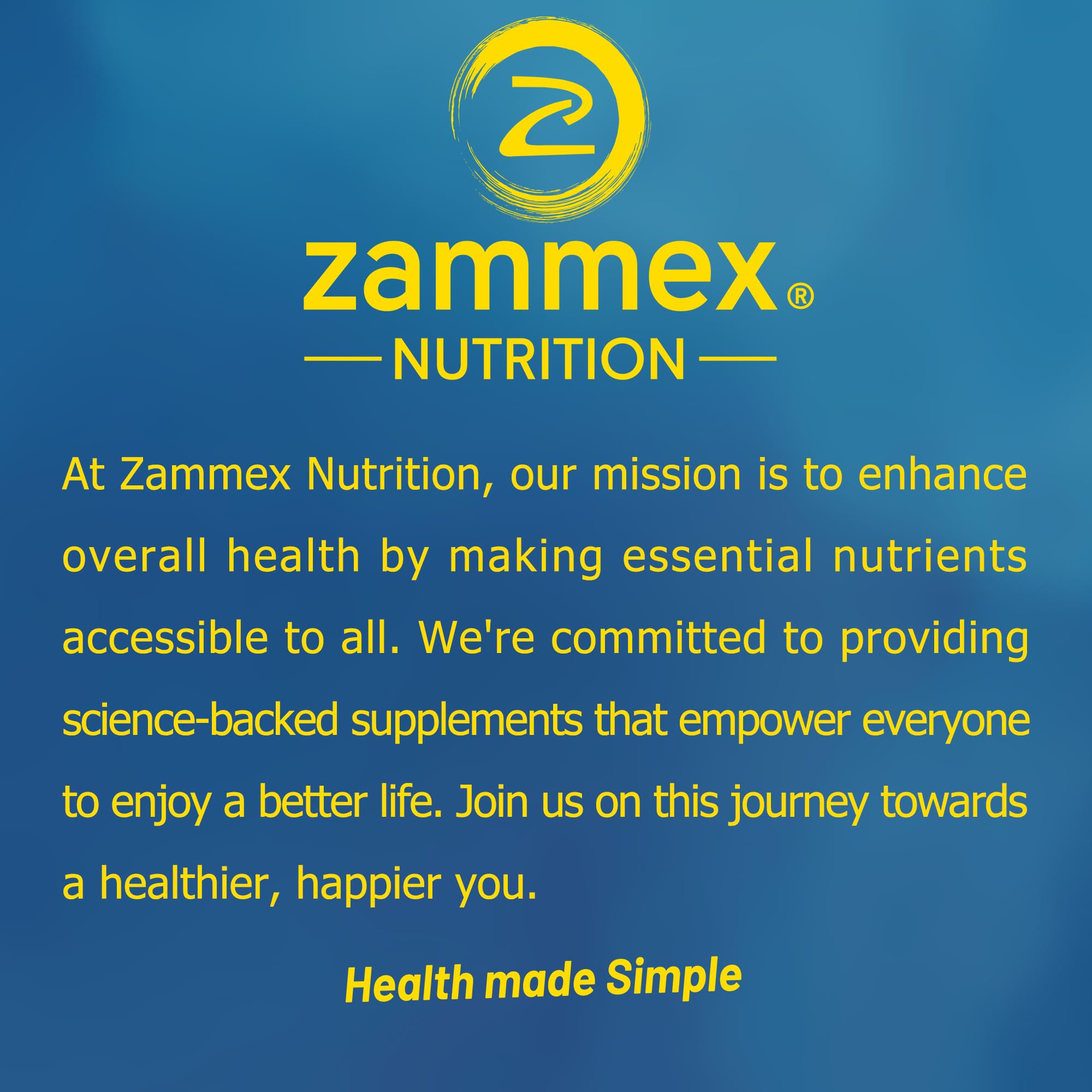 Zammex collagen made in USA badge signals quality and traceability.