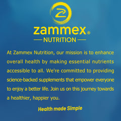 Zammex collagen made in USA badge signals quality and traceability.
