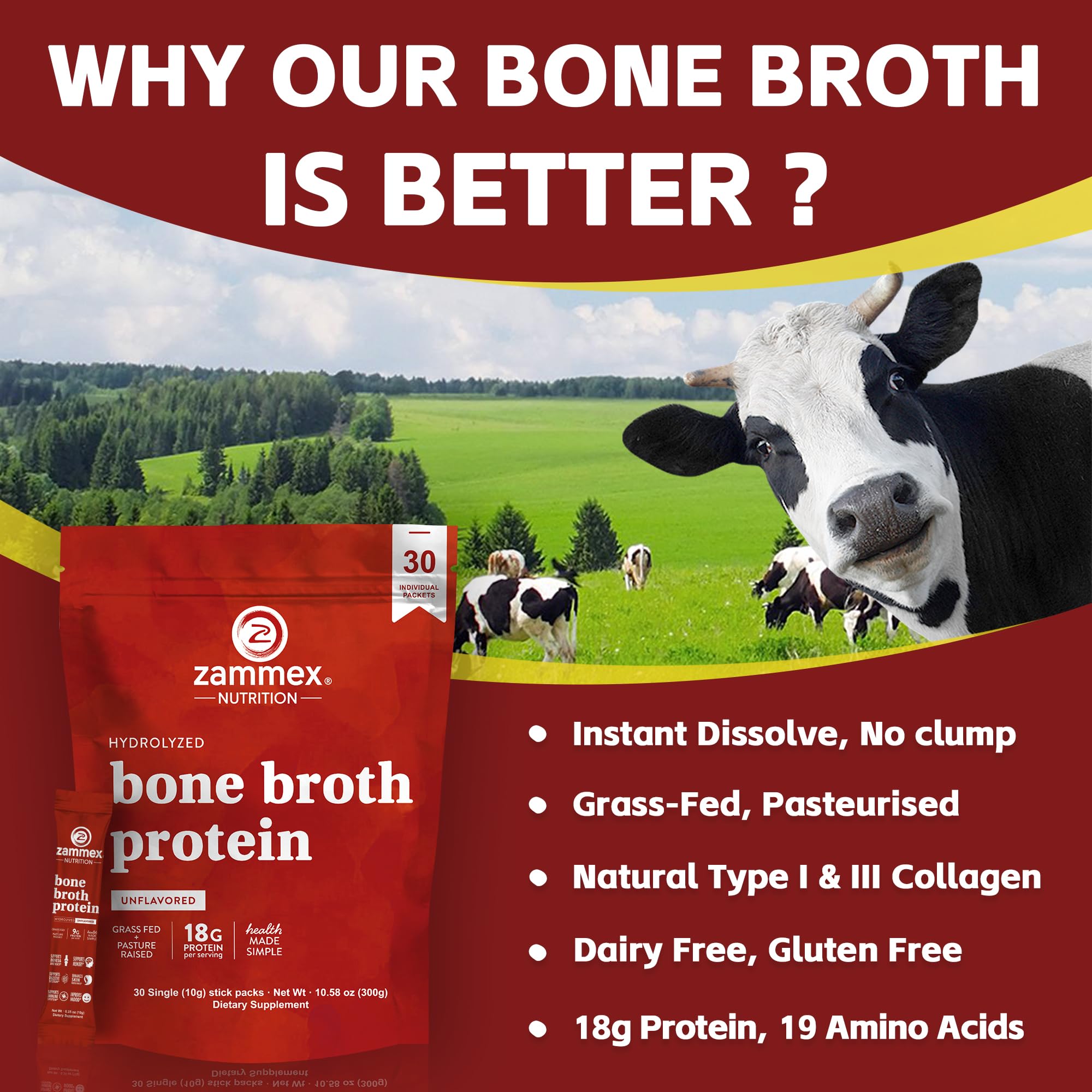 Zammex keto-paleo friendly broth supports low-carb meal options.
