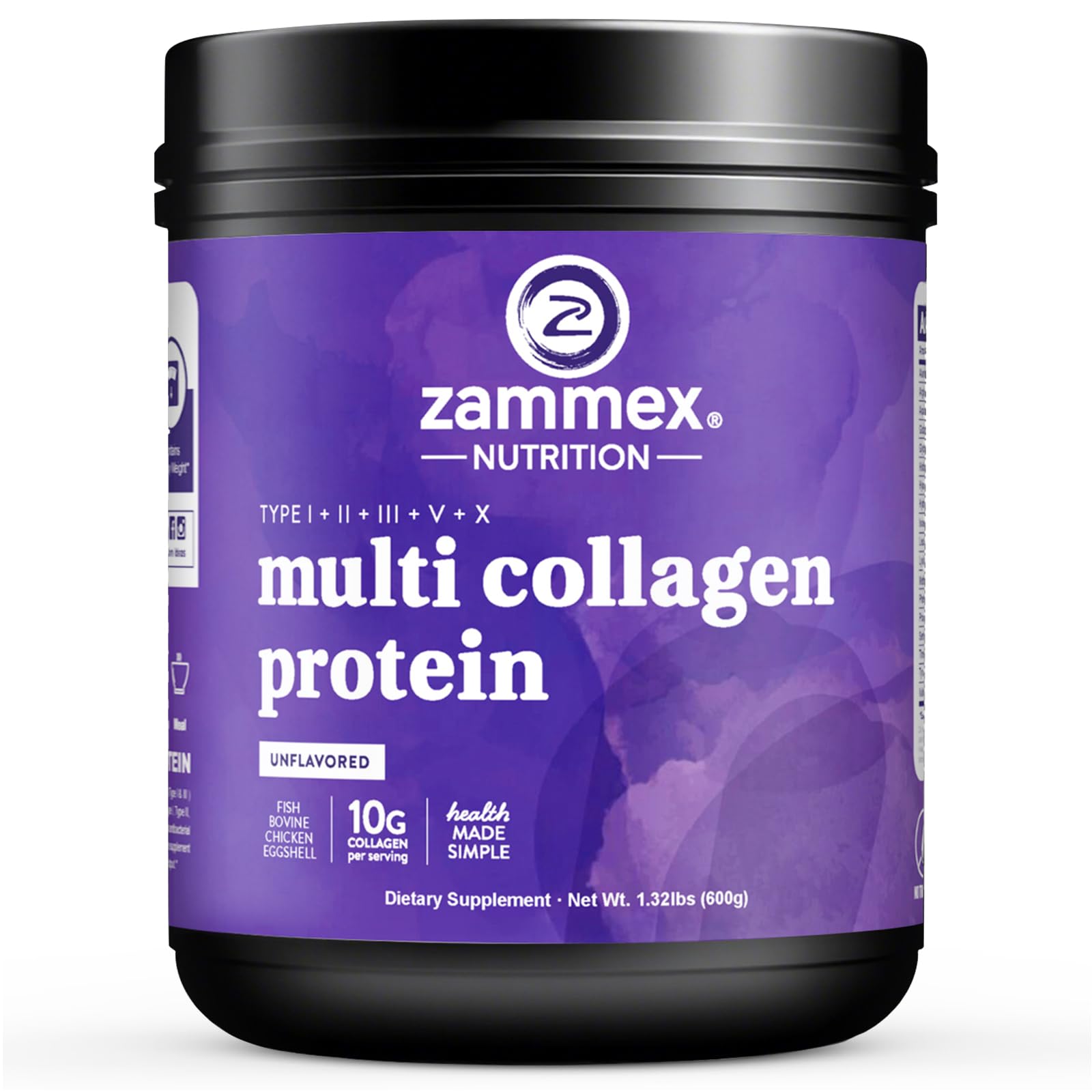 Zammex Multi Collagen bottle for daily use supporting overall wellness