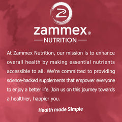Zammex nutrition panel highlights 8g protein and low sodium per serving