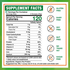Zammex Organic Pea Protein Powder texture close-up indicating smooth mixability