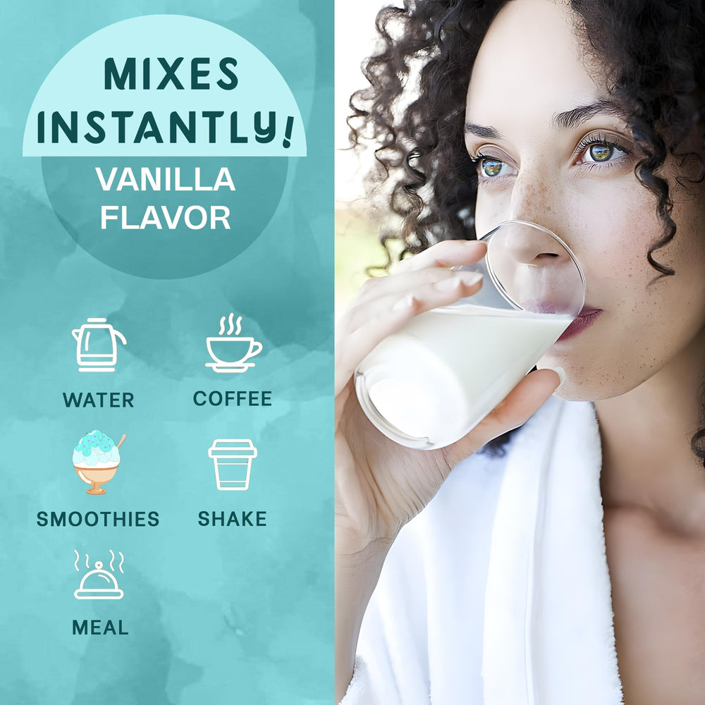 Zammex vanilla flavor close up highlighting monk fruit sweetener