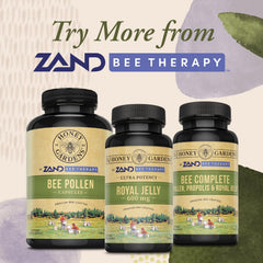 ZAND Bee Therapy bottle on desk suggests easy daily routine.