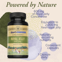 ZAND Bee Therapy label detail emphasizes GMP quality and trusted ingredients.