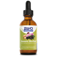 ZAND Insure Herbal liquid bottle with dropper for daily wellness.