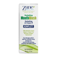 Zane Hellas MouthWash in hand for everyday oral care on the go.