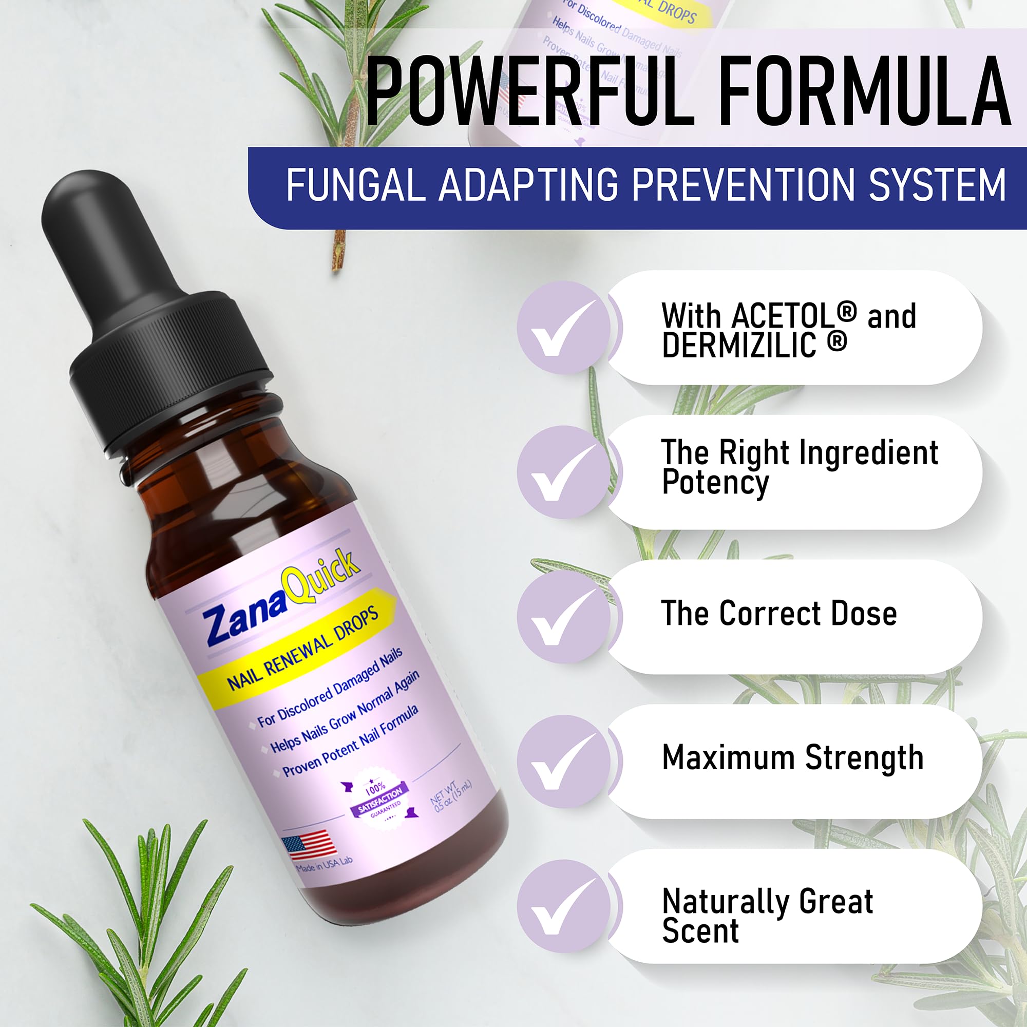 ZanaQuick before-after nails showing clearer, more even color.
