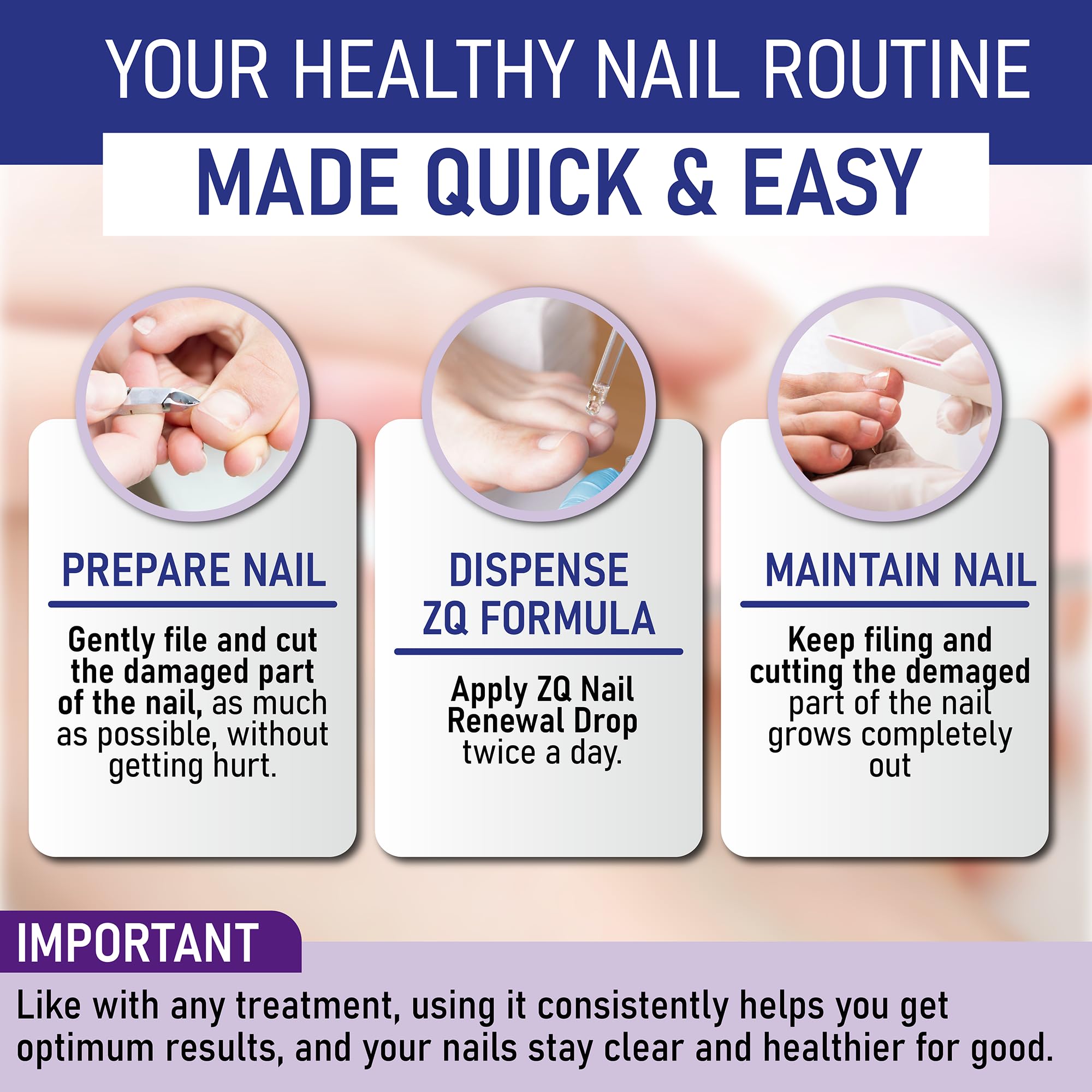 ZanaQuick daily routine integration for consistent care.