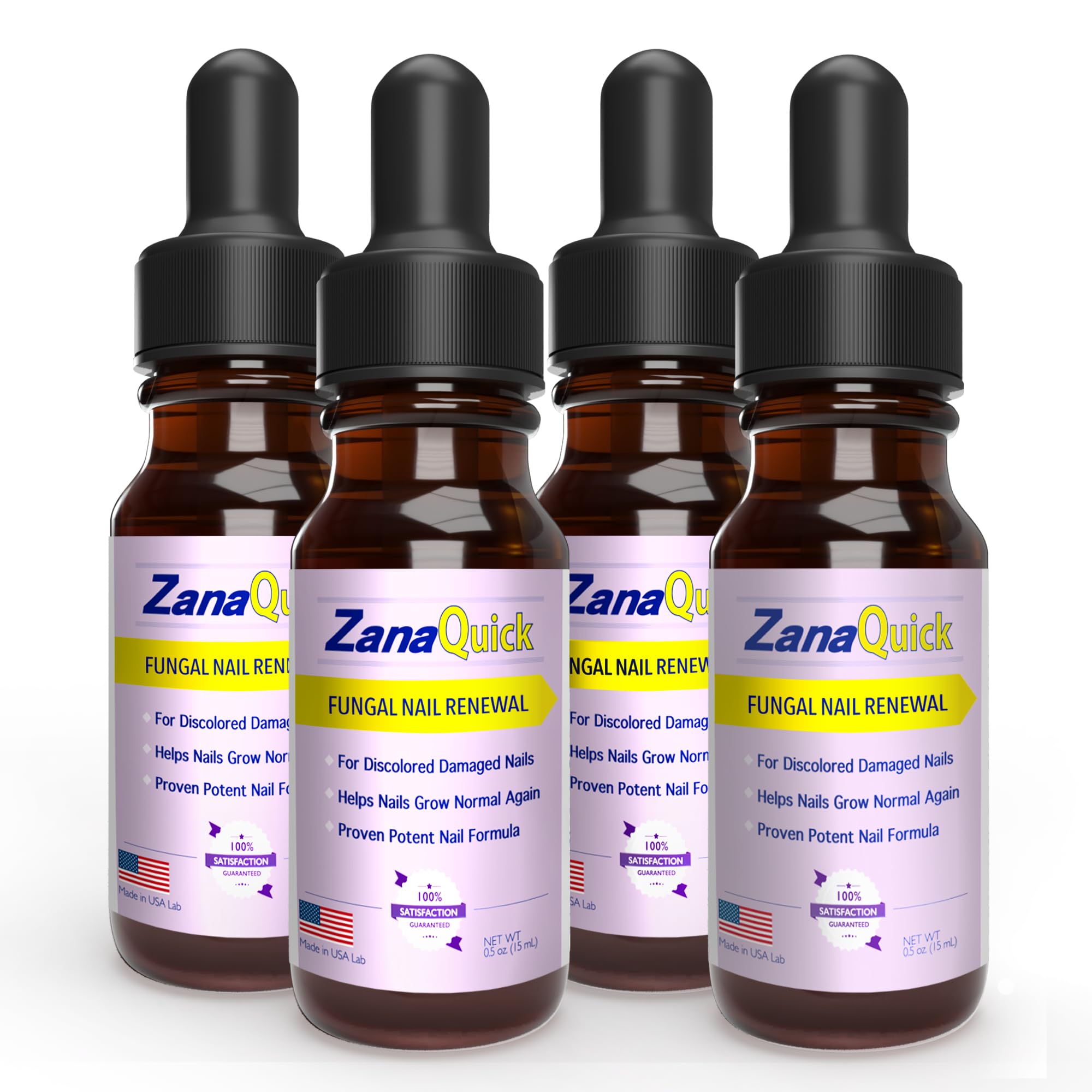 ZanaQuick toenail drops bottle for easy at-home nail care.