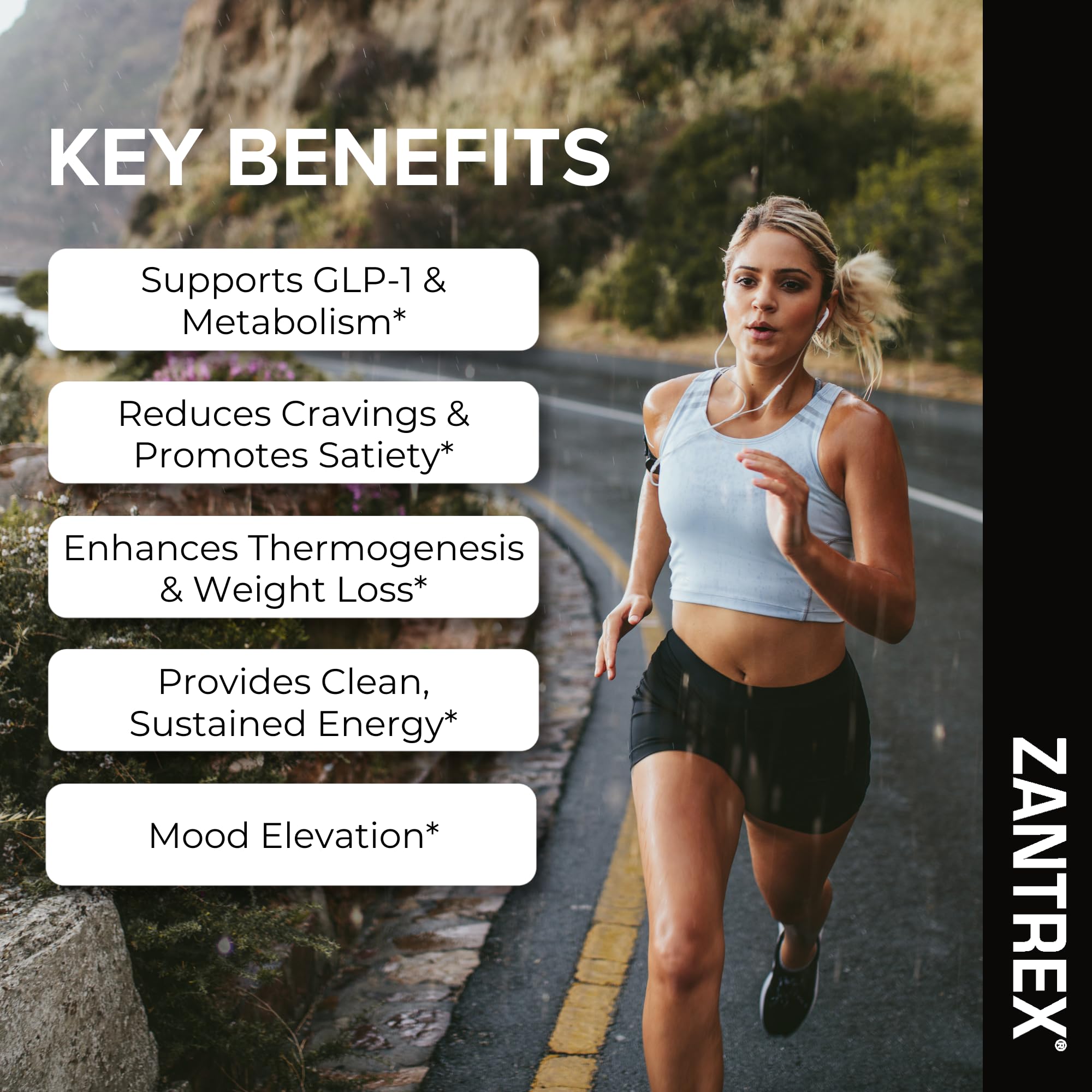 Zantrex Black softgel closeup highlighting easy-to-swallow capsules for daily energy