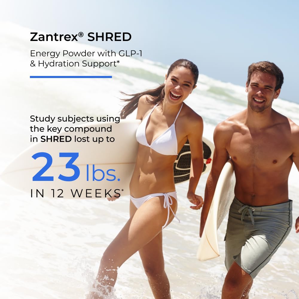 Zantrex Shred scoop-dispense showing convenient serving for daily use