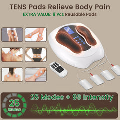 Zapstep therapy modes image displays acupuncture option for targeted relaxation.