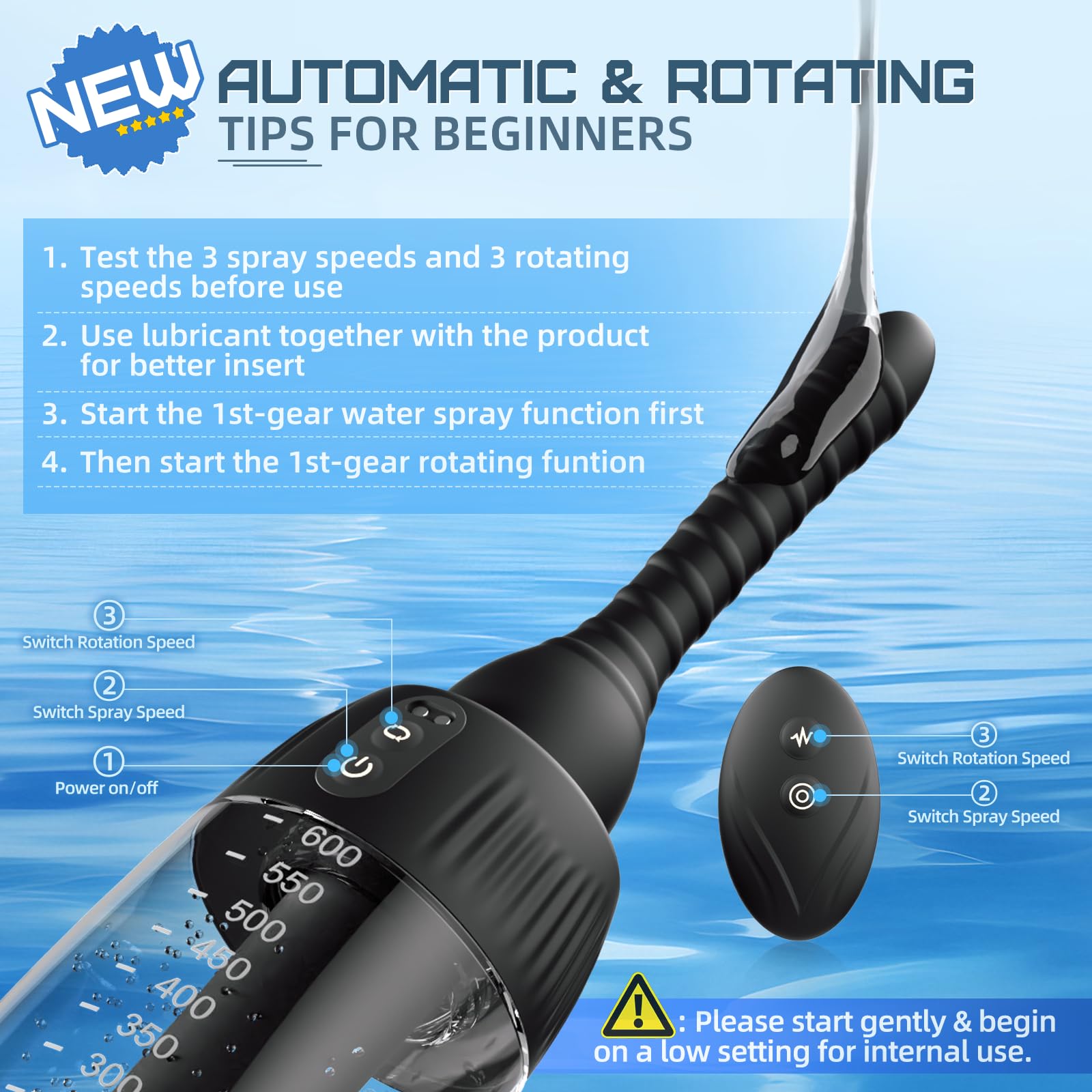 Zatsaog Anal Douche five spouts set enables comprehensive cleaning