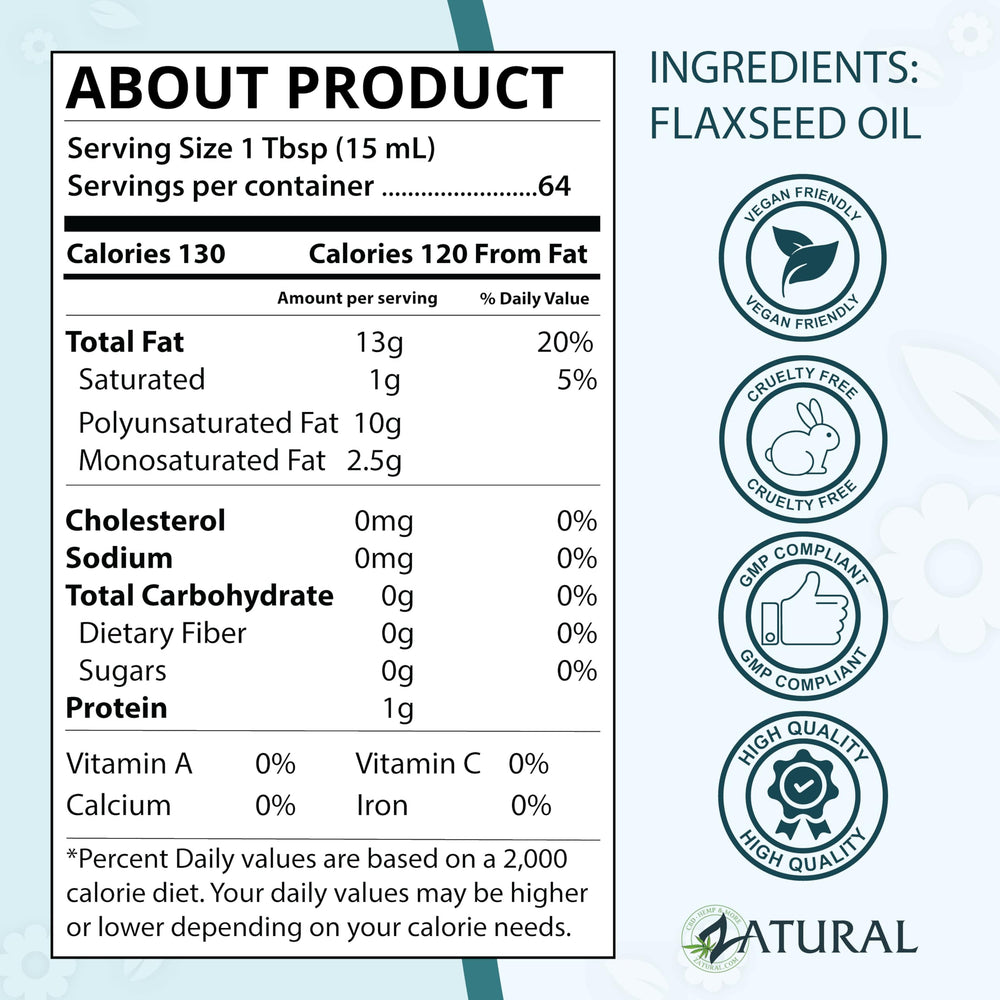 Zatural flaxseed oil as a lightweight skincare oil for the face.