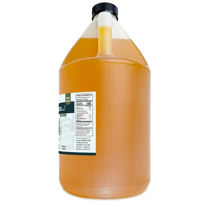 Zatural flaxseed oil storage bottle ready for refrigeration.