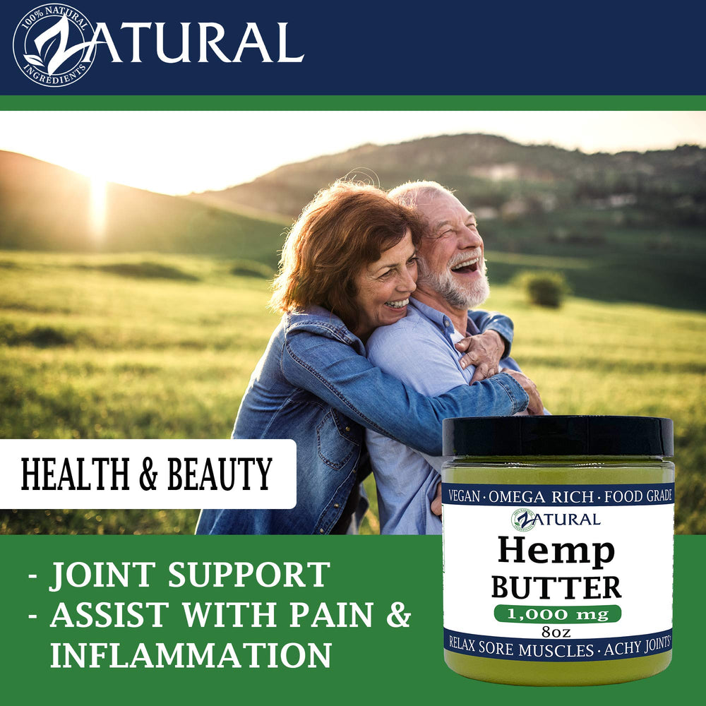 Zatural Hemp Butter being applied shows gentle daily moisturizing.