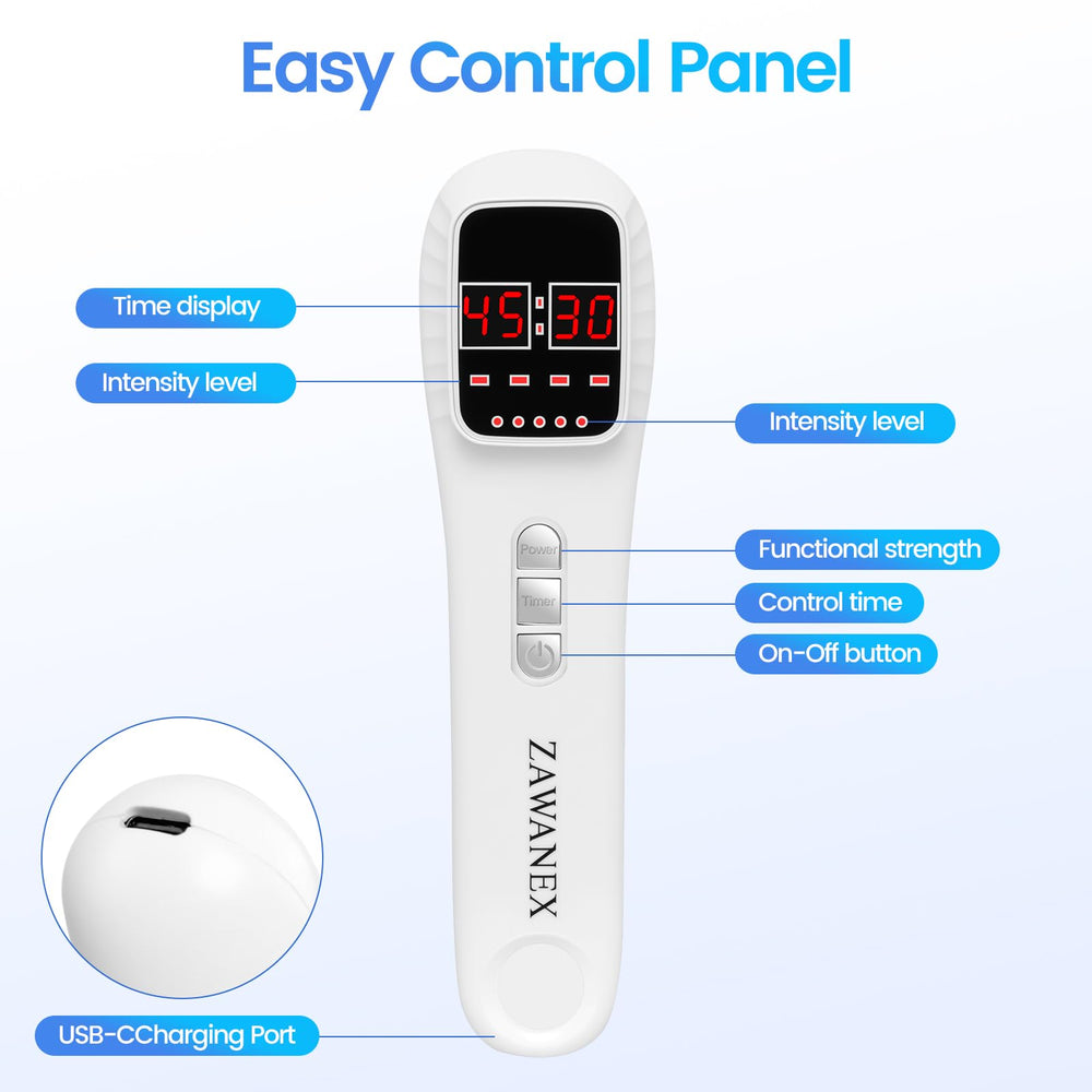 ZAWANEX targeted knee treatment demonstrates joint-focused light therapy potential.