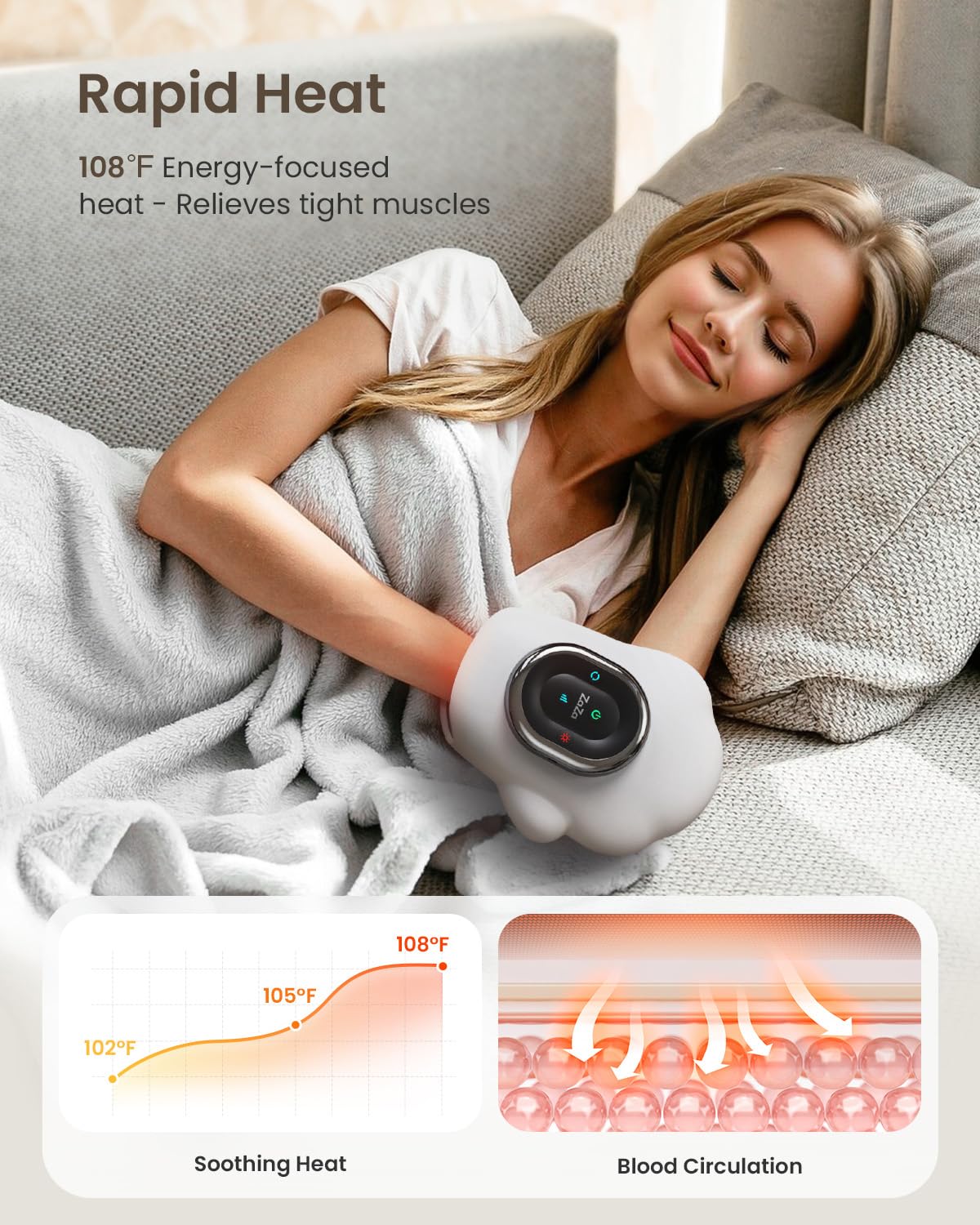 Gift-ready Zaza massager packaging for birthdays or holidays